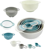Plastic Mixing Bowls Set 8/10 PCS by FoniFox