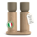 LARS NYSØM Wooden Salt and Pepper Grinder Set Manual by LN