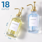 Glass Soap Dispenser with Pump, Dish and Hand Soap Dispenser - Image 3