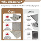 Large Stone Dish Drying Mat for Kitchen Counter, Eco-friendly, Instant Drying - Image 4