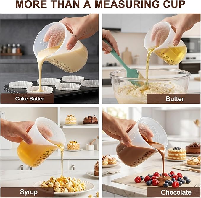 Palksky Silicone Measuring Cups Set 2-Cup - Image 7