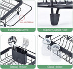TOOLF Expandable Dish Drying Rack Over The Sink Adjustable Dish Rack in Sink Or - Image 4