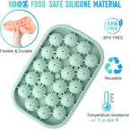 Ice Cube Tray, 2 Pack Flexible Silicone 22 Ice Balls Maker - Image 3