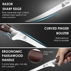 DDF iohEF Fillet Knife 7 Inch Professional Boning Knife High Carbon Japanese - Image 3