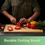 Allsum 20x14" Extra Large Bamboo Cutting Boards - Image 3