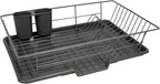 Sweet Home Collection 3 Piece Metal Dish Drainer Rack Set by SweetHomeCollection