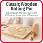 GoodCook Classic Wooden Rolling Pin - Image 3