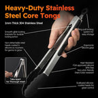HST Tongs for Cooking with Silicone Tips, Non Stick Kitchen Tongs with Silicone - Image 5
