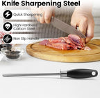 Kitchen Knife Sharpener Rod, Fast Sharpening Professional Blade Sharpener - Image 3