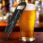 Black Marble Stainless Steel Bottle Opener Dark Texture - Image 5