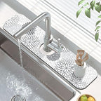 Findosom 2PCS 16" x 24" Dish Drying Mat & 24" x 5.5" Sink Splash Guard - Image 3