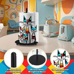 Mid Century Cat Paper Towel Holder Black Metal Paper Towel Holder Retro - Image 7