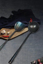 ZhenSanHuan Chinese Traditional HandMade Iron Spatula & Ladle Wok Tool Set - Image 6