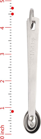 New Star Foodservice 42924 Stainless Steel Measuring Spoons Set - Image 4