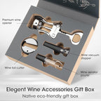 Beneno Multifunctional Wine Bottle Opener Gift Wing Corkscrew, Foil Cutter - Image 2