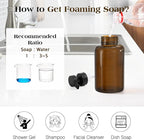 Luxspire Foaming Soap Dispenser, Glass Foam Pump Soap Dispenser, Non-Slip Hand - Image 6