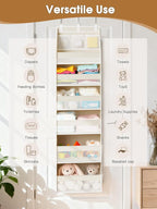 Criusia 2 Pack Over the Door Organizer, 6-Shelf Closet Hanging Storage - Image 9