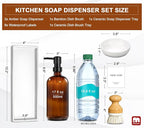 GMISUN Dish Soap Dispenser, 16 Oz Kitchen Soap Dispenser Set - Image 3