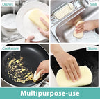 Mr. Scrub Sponges Kitchen Scrub Dish Sponge Scouring Pad, 6 Pack Cleaning Brush - Image 5