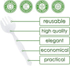 PARTY BARGAINS Disposable White Plastic Serving Forks 8.75 Inch – Heavy Duty - Image 4