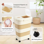 ZOMISIA 40-50lbs Dog Food Storage Container, Large Capacity Collapsible - Image 4
