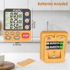 Digital Dual Triple Kitchen Timer, 3-Channel Magnetic Countdown Timer - Image 7