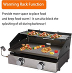 Universal Wind Screen/Guard and Griddle Warming Rack Set Fit - Image 3