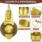 Wildone Gold Measuring Cups & Spoons Set of 21 - Image 2