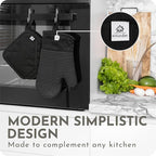 Extra Long Silicone Oven Mitts and Pot Holders Sets | Heat Resistant 500°F - Image 3