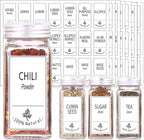 SWOMMOLY 48 Glass Spice Jars - Image 2