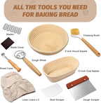 Sourdough Proofing Basket Gift Set, Sourdough Baskets - Image 5