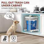 ANASTA Under Sink Trash Can Pull Out Trash Hidden - Image 5