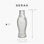 Serax Glass Water Pitcher | Fish & Fish glassware by Paola Navone | Wine Carafe - Image 2