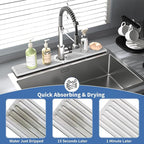 Stone Faucet Mat for Kitchen Sink, Water Absorbing Sink Water Splash Guard - Image 5