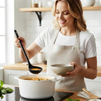 Silicone Spaghetti Spoon&Soup Ladle Cooking Utensils Set of 2, No Scratch - Image 2