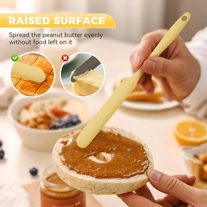 4 Pcs Silicone Jar Spatula Set, Sourdough Spurtle, Jar Scraper, Long Handle - Image 6