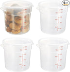 CURTA 18 Quart Translucent Round Food Storage Container by CURTA