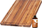 Teakhaus Carving Board and Cutting Board Oil Set by TEAKHAUS