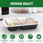 Dealusy 50 Pack 28 oz Meal Prep Containers Reusable - Image 3
