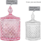 rejomiik Qtip Holder Glass Apothecary Jars - Image 3