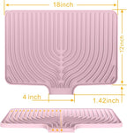 Silicone Drying Mat for Kitchen Counter, Dish Drying Rack Matt - Image 2