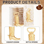 Hortsun 36 Sets Cowboy Boot Bottle Openers Baby Shower Bottle Opener Favors - Image 3