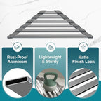 COOL-ANGLE Corner Sink Drying Rack, Heat Resistant Roll Up Mat - Image 7