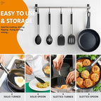 E-far Cooking Utensils Set of 4, Silicone Kitchen Utensils - Image 5