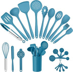 E-far Silicone Cooking Utensils Set, 25 Piece Kitchen Utensils by E-far