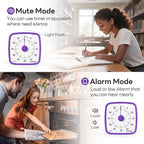Yunbaoit Visual Timer with Night Light, 60-Minute Countdown Timer - Image 4