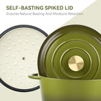 Miereirl 4.5 Quart Enameled Dutch Oven Pot - Image 3