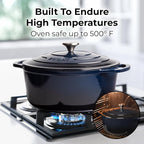 Zulay Kitchen 6 Quart Enameled Cast Iron Dutch Oven Pot - Image 2