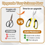 8 Inch Utility Scissors for Kitchen, Craft & DIY – Heavy Duty Stainless Steel - Image 7