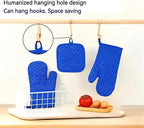 Oven Mitts and Pan Racks 4-Piece Set, Extended Kitchen Oven Mitts and Pan Racks - Image 5